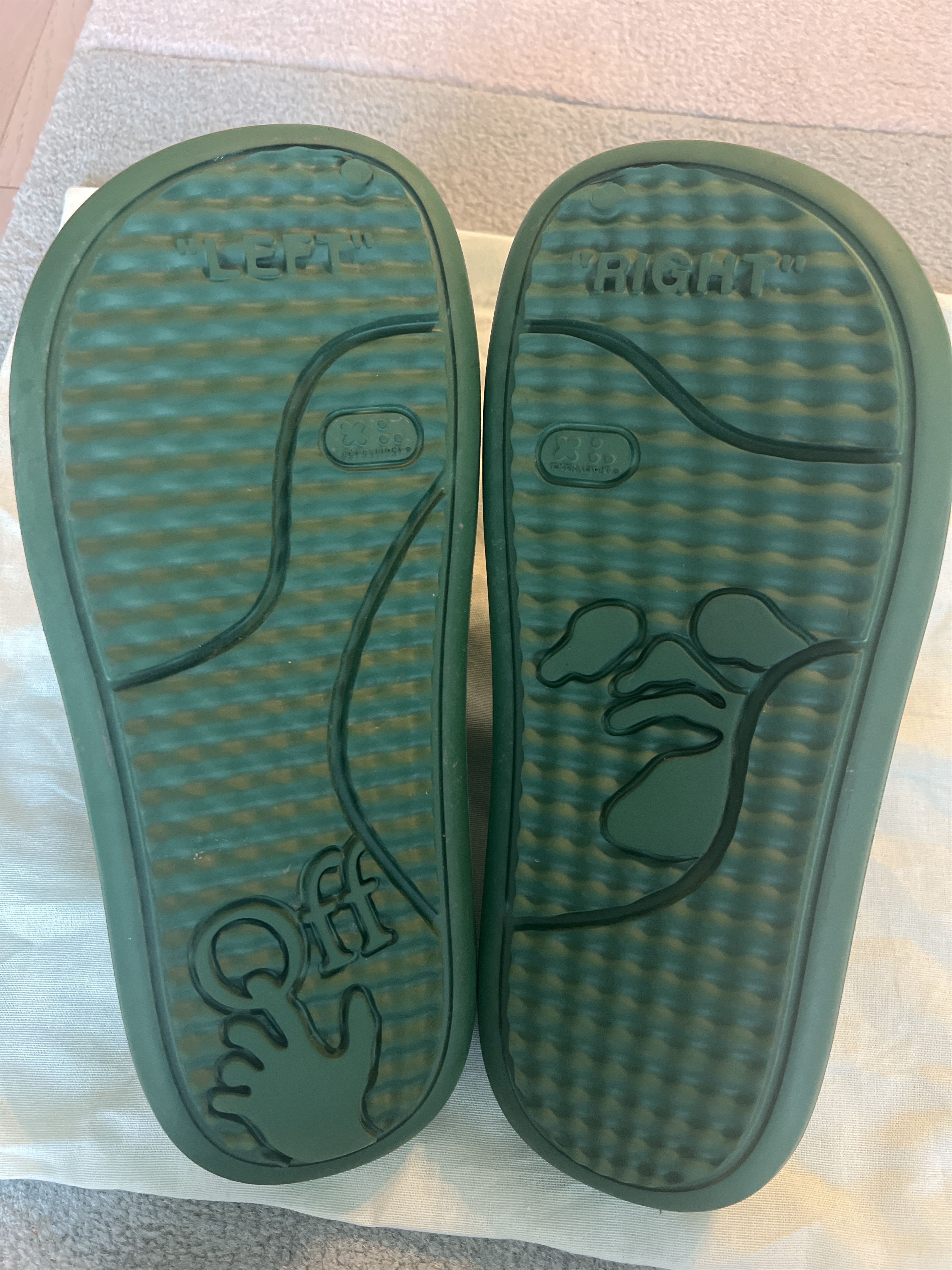 Off-White Off-White Meteor Slides - Green Size US 10 / EU 43 - 4 Thumbnail