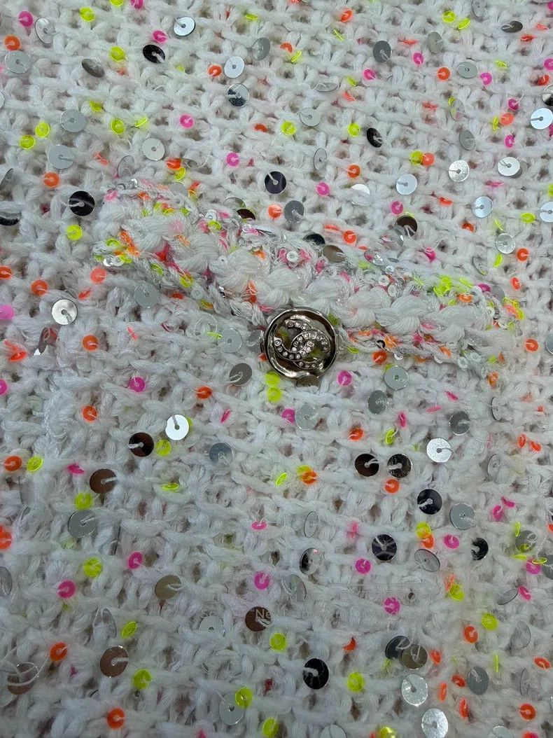 Chanel Chanel Colourful sequin diamond buckle cardigan coat Size XS / US 0-2 / IT 36-38 - 3 Thumbnail