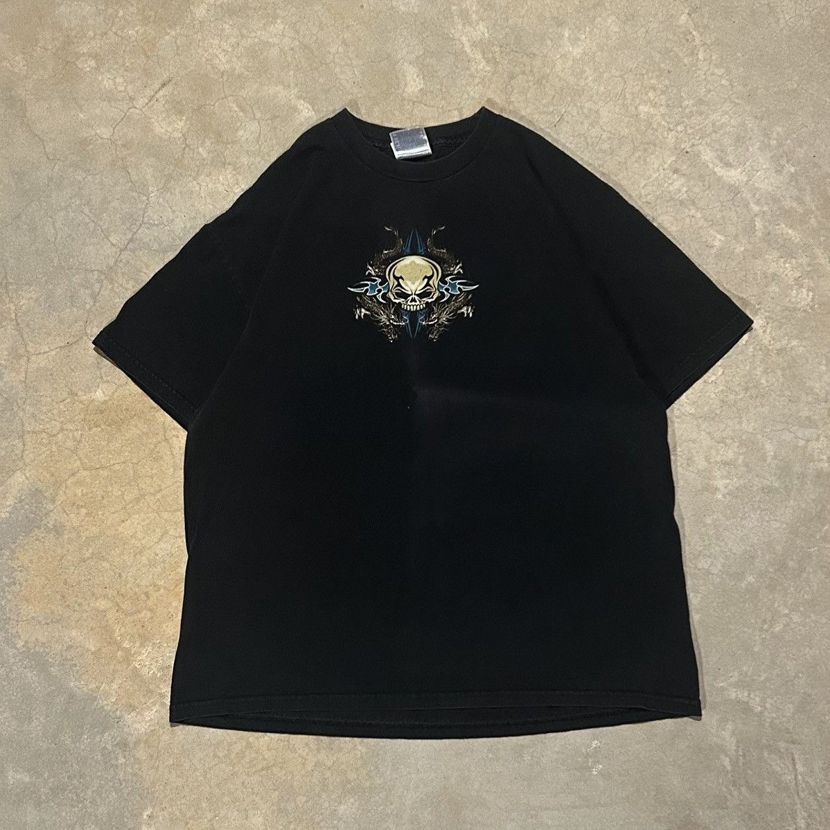 JNCO × Vintage Vintage Y2K Skull Tattoo Faded Grunge Cyber Tee JNCO Skater Size US XL / EU 56 / 4 - 3 Thumbnail