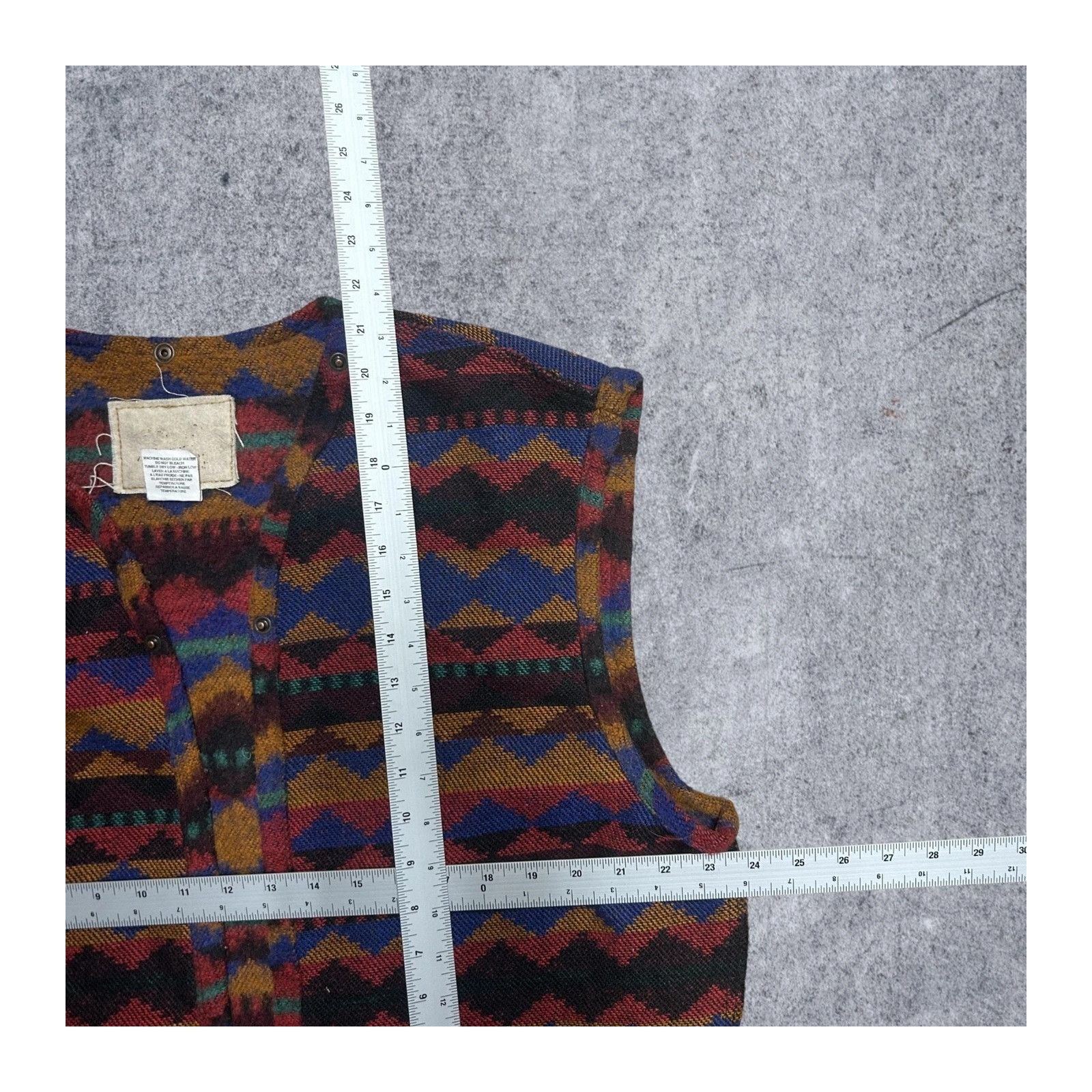 Other International Denim Aztec Pattern Vest Liner Large Size US L / EU 52-54 / 3 - 2 Thumbnail