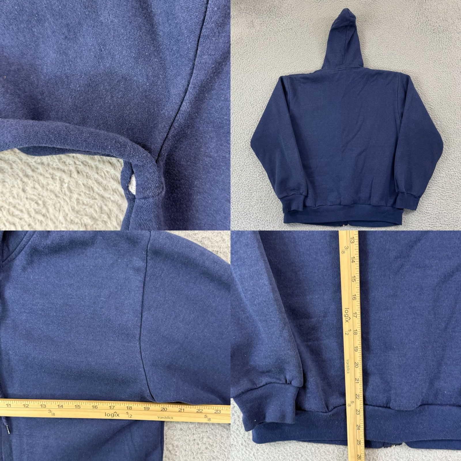 Vintage VINTAGE Coleman Thermal Lined Sweatshirt Mens Medium Blue Zip Up 90s Hoodie Size US L / EU 52-54 / 3 - 8 Thumbnail