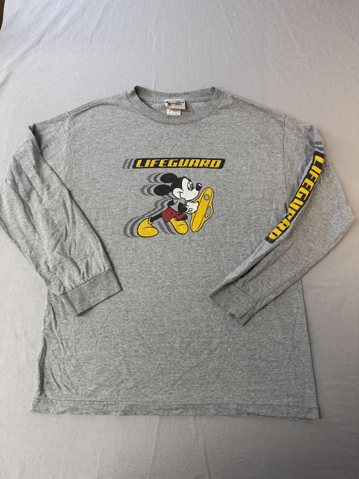 Disney Y2K Disney Mickey Mouse Lifeguard Long Sleeve Tee - M Size US M / EU 48-50 / 2 - 1 Thumbnail