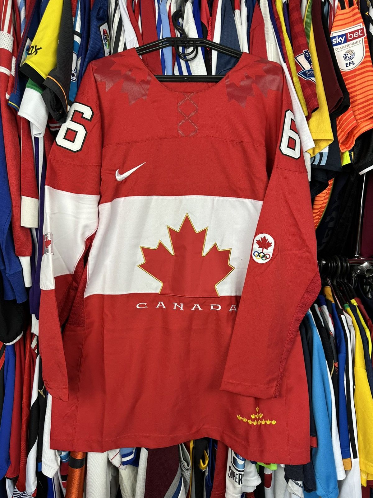 Nike Nike TOEWS #16 Team Canada 2014 Olympics Jersey Hockey Size US XL / EU 56 / 4 - 1 Thumbnail