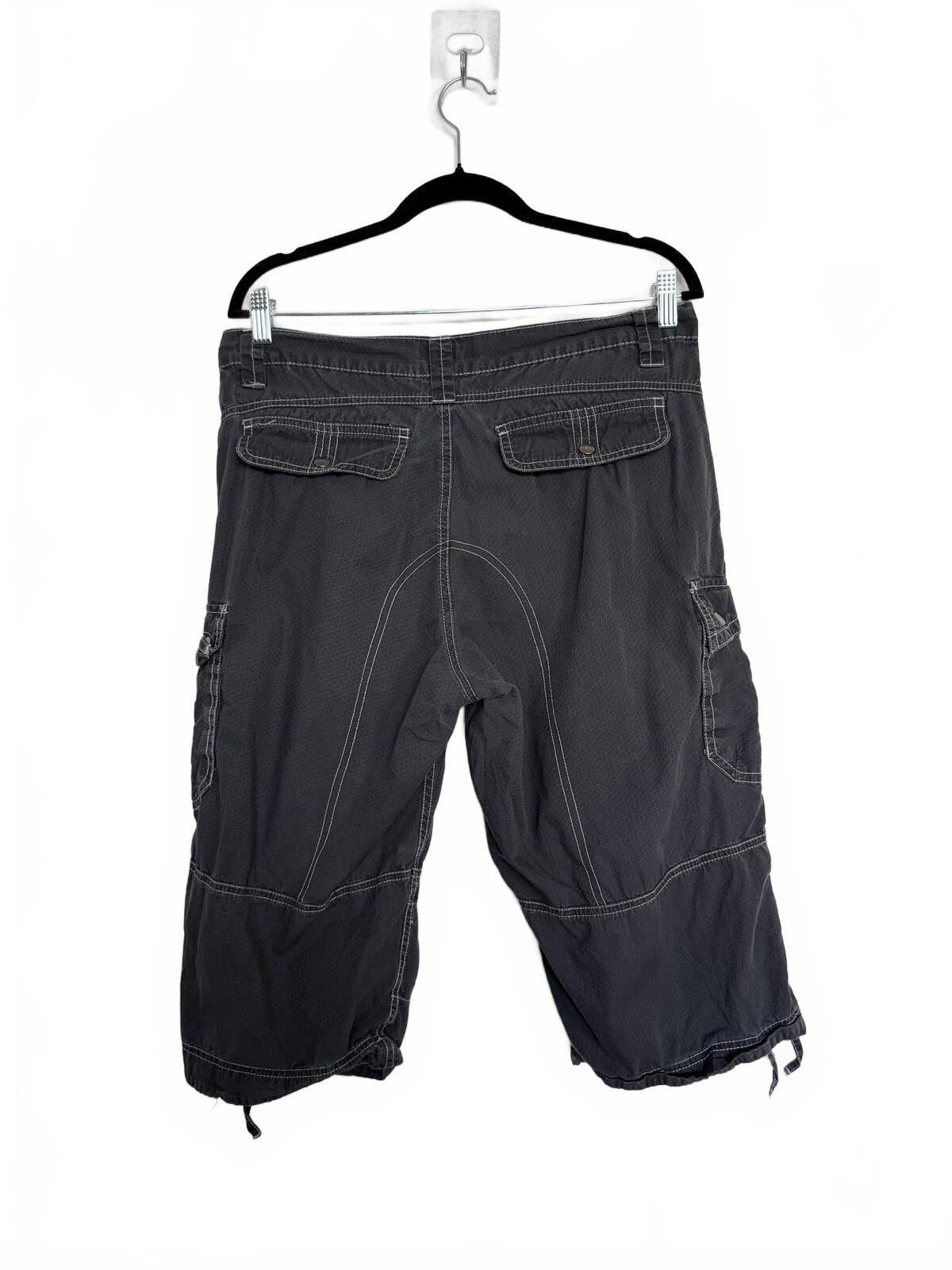 Other Y2K Grunge Gray Cargo Long Shorts with Multiple Pockets Size US 33 - 2 Thumbnail