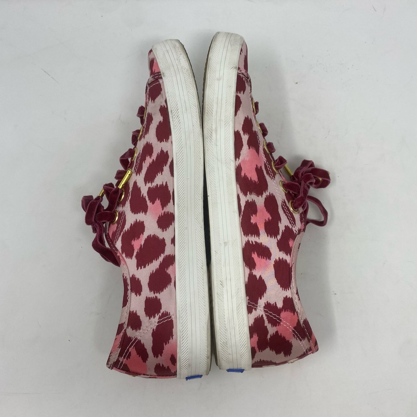Kate Spade Kate Spade x Keds Kickstart Pink/Burgundy Leopard Satin 8.5 Size US 8.5 / IT 38.5 - 6 Thumbnail