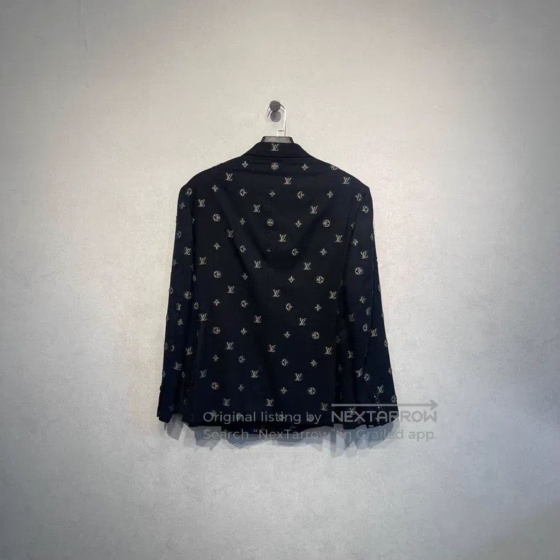 Louis Vuitton Louis Vuitton Old-print embroidered logo blazer jacket Size US L / EU 52-54 / 3 - 2 Thumbnail