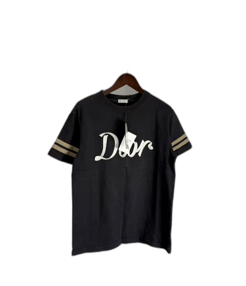 Dior Dior Black Short Sleeve Shirt with Embroidery-yf Size US S / EU 44-46 / 1 - 1 Thumbnail