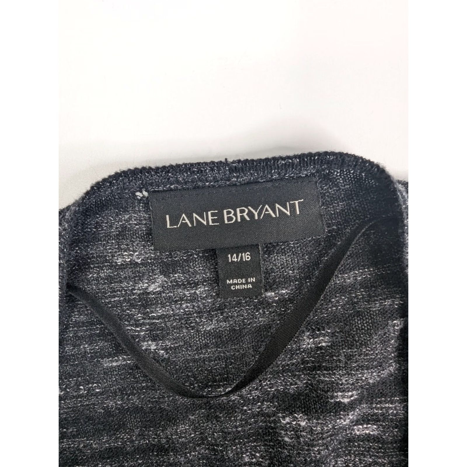 Vintage VINTAGE Lane Bryant Black Open Long Sleeve Front Knit Cardigan Size 14/16 Cotton Size XL / US 12-14 / IT 48-50 - 7 Thumbnail