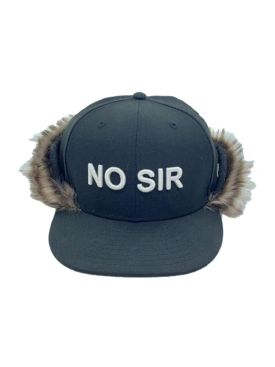 image of New Era x Undercover "no Sir" Fur Hunting Cap in Black, Men's