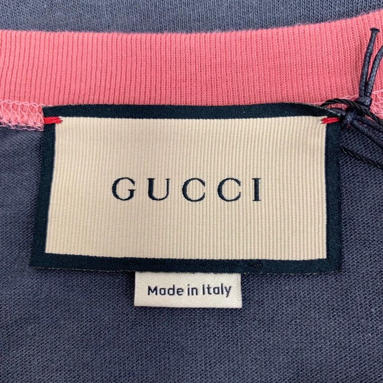Gucci Gucci Color-blocked logo printed destructive cotton round-n Size S / US 4 / IT 40 - 5 Thumbnail
