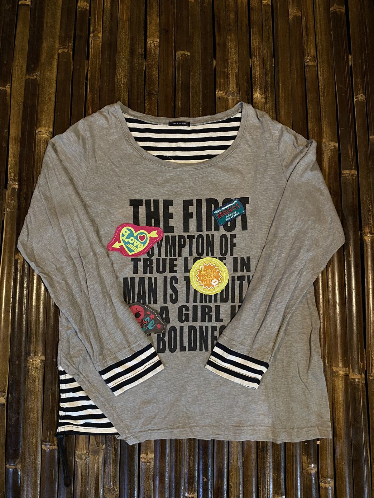 image of Drea My Minx Punk Tshirt in Grey, Men's (Size Large)