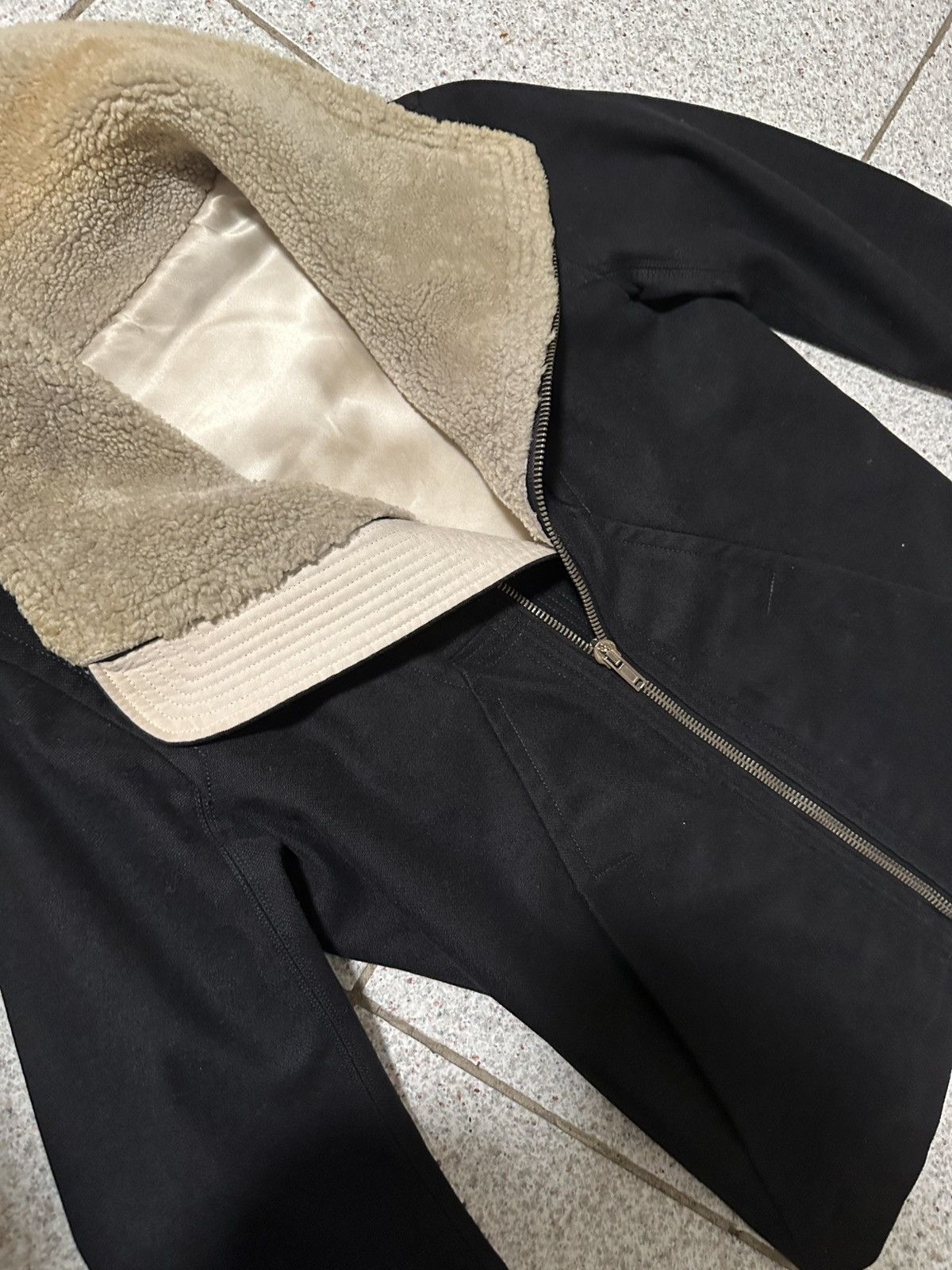 Rick Owens Rick Owens FW08 “Stag” Wool Shearling Geojacket Size US M / EU 48-50 / 2 - 5 Thumbnail