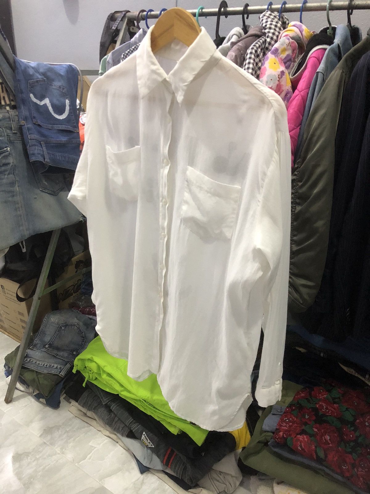 Designer × Japanese Brand Ungrid “no picnic no life” seen through button ups shirt Size US M / EU 48-50 / 2 - 2 Thumbnail