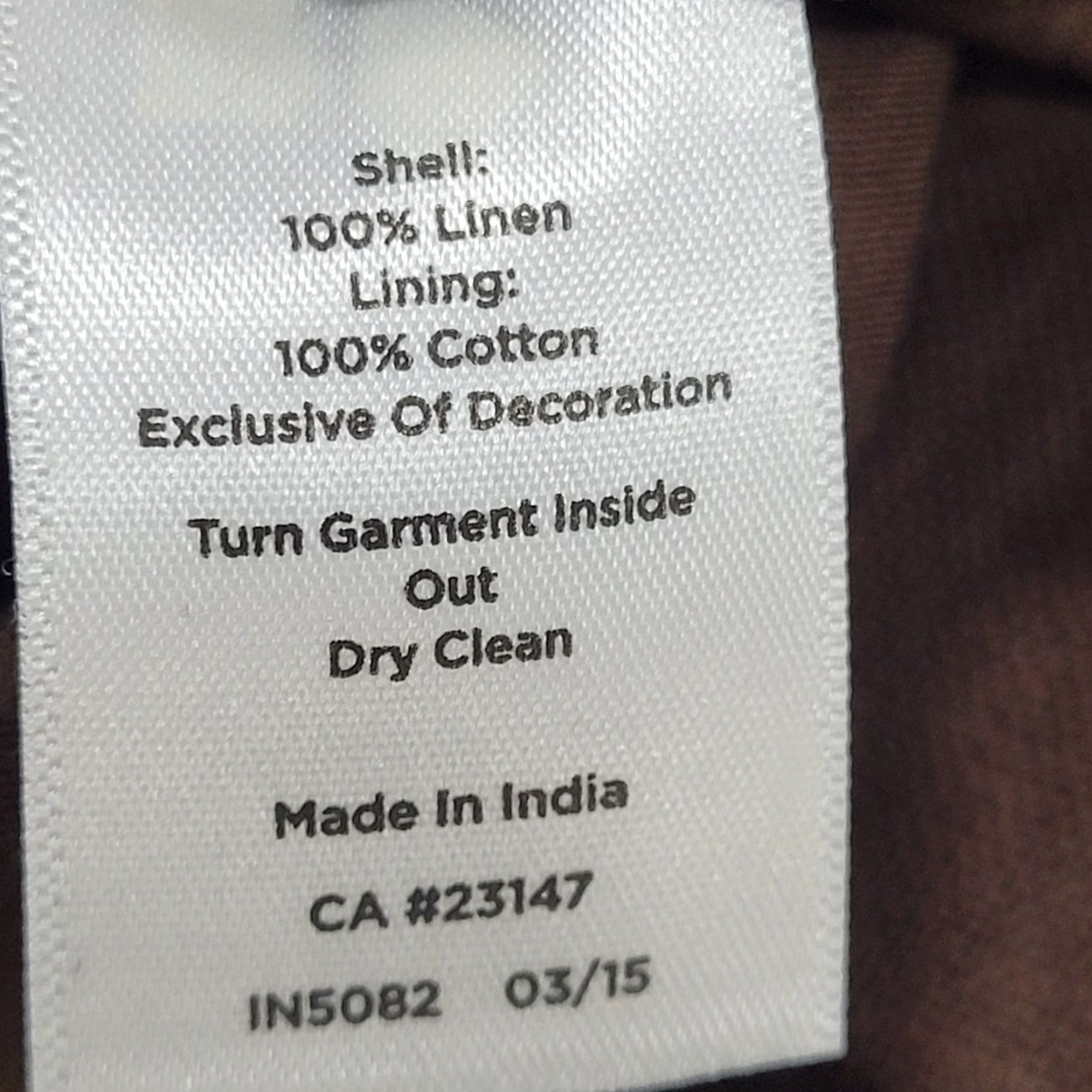 Talbots Talbots Brown 100% Linen Sleeveless Sheath Dress 6P Knit? No Size M / US 6-8 / IT 42-44 - 4 Thumbnail