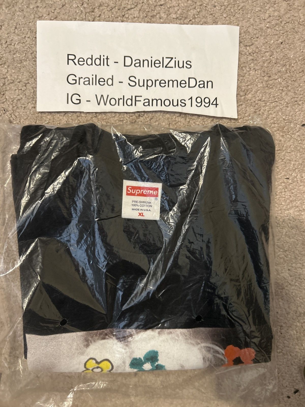 Supreme Supreme Naomi Tee 'Black' Size US XL / EU 56 / 4 - 2 Thumbnail