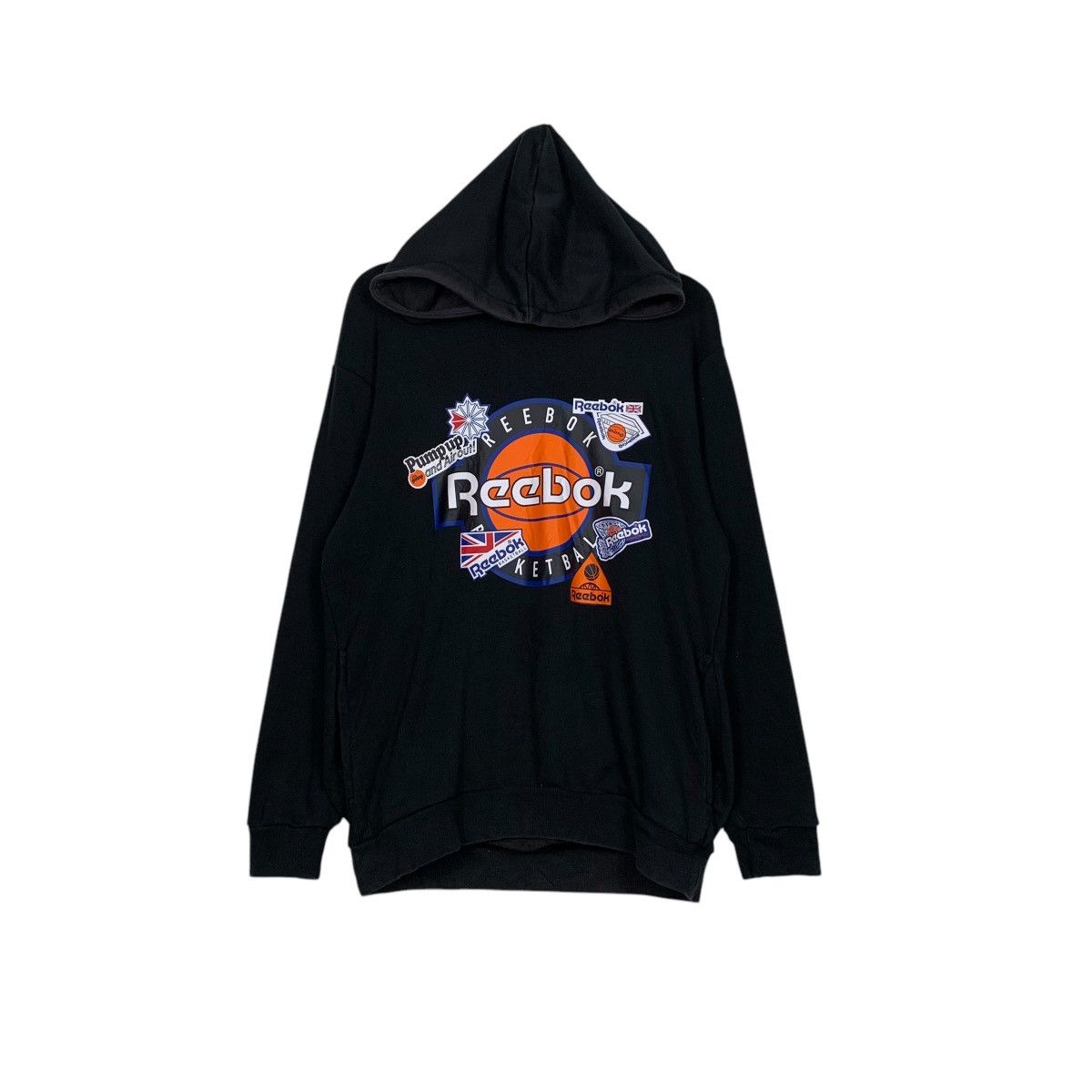 Reebok REEBOK Big Logo Graphics Pullover Hoodies #1985-C86 Size US L / EU 52-54 / 3 - 1 Thumbnail