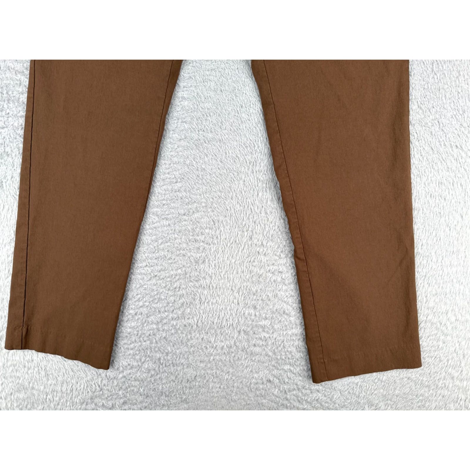 Eddie Bauer Tommy Hilfiger Pants Mens 36 Brown Flat Front Rayon Nylon Blend Straight Leg 30L Size US 36 / EU 52 - 2 Thumbnail