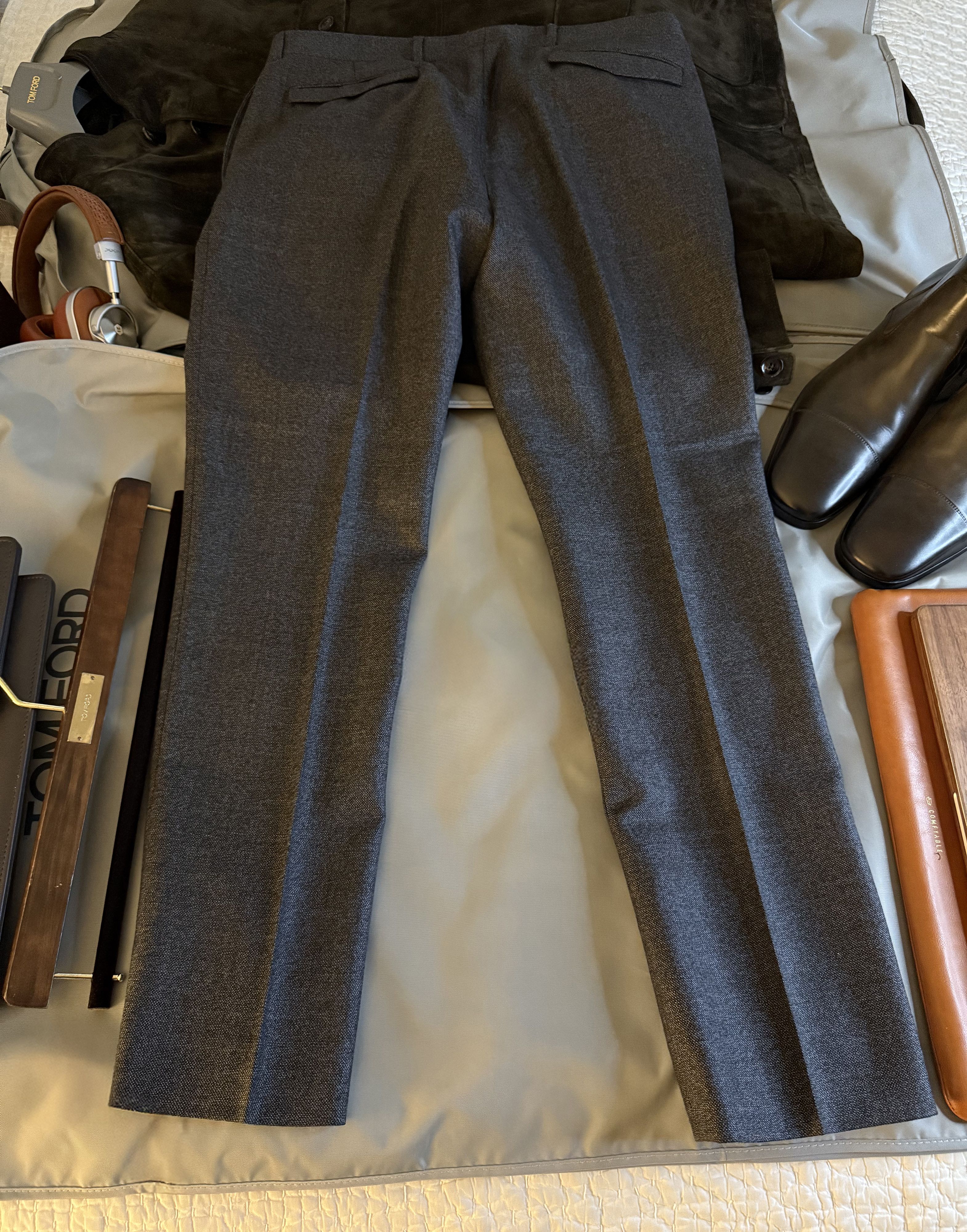 Dior Best Dressed Rare $2,300 w/tax DIOR Textured Grey Trousers Size US 34 / EU 50 - 4 Thumbnail