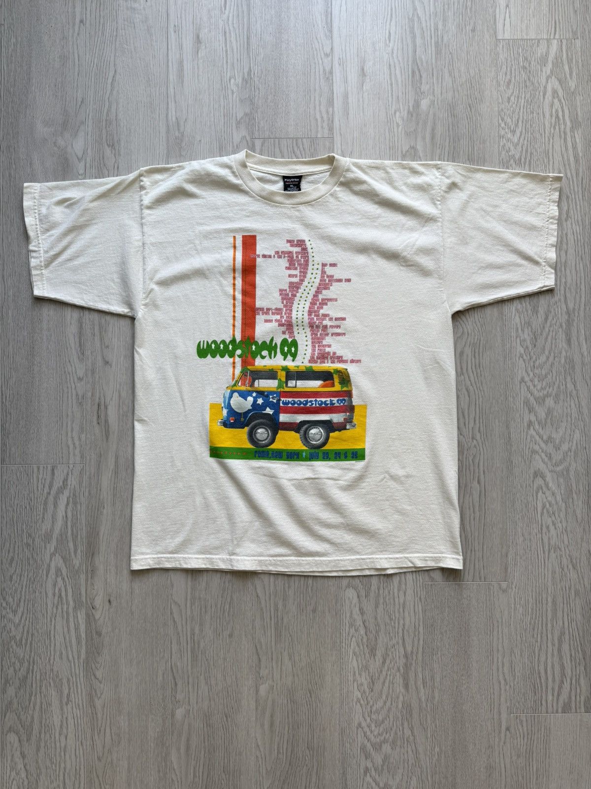 Band Tees Vintage Woodstock 99 T Shirt Size US XL / EU 56 / 4 - 1 Thumbnail