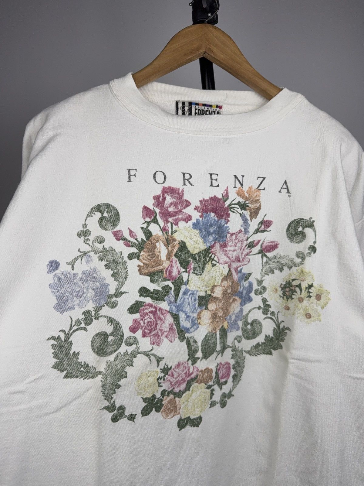 Vintage Retro 90s Vintage Forenza Floral Crewneck Made in USA Size M / US 6-8 / IT 42-44 - 3 Thumbnail