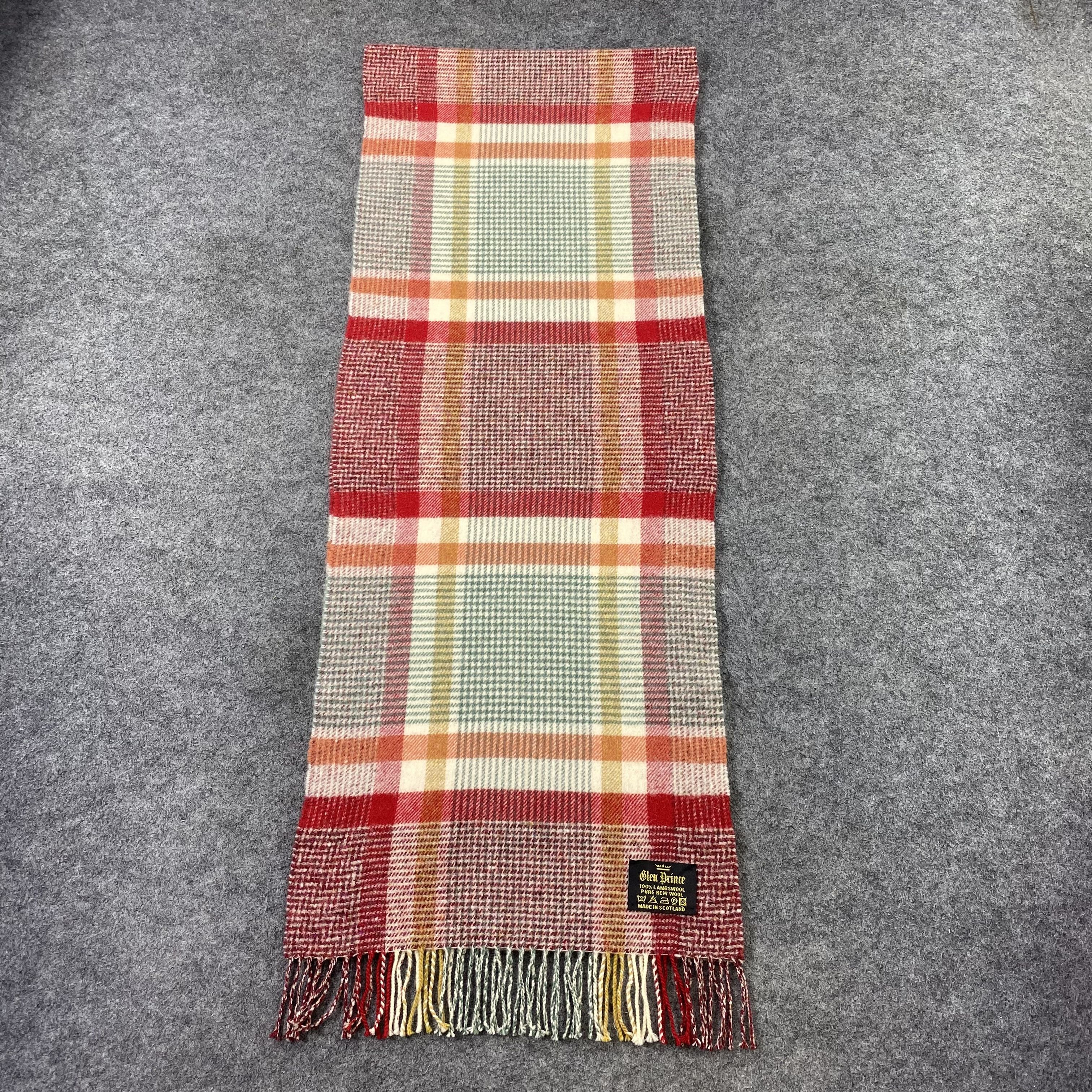 Vintage Glen Prince Wool Scarf / Muffler / Neckwear-T1551 Size ONE SIZE - 2 Thumbnail