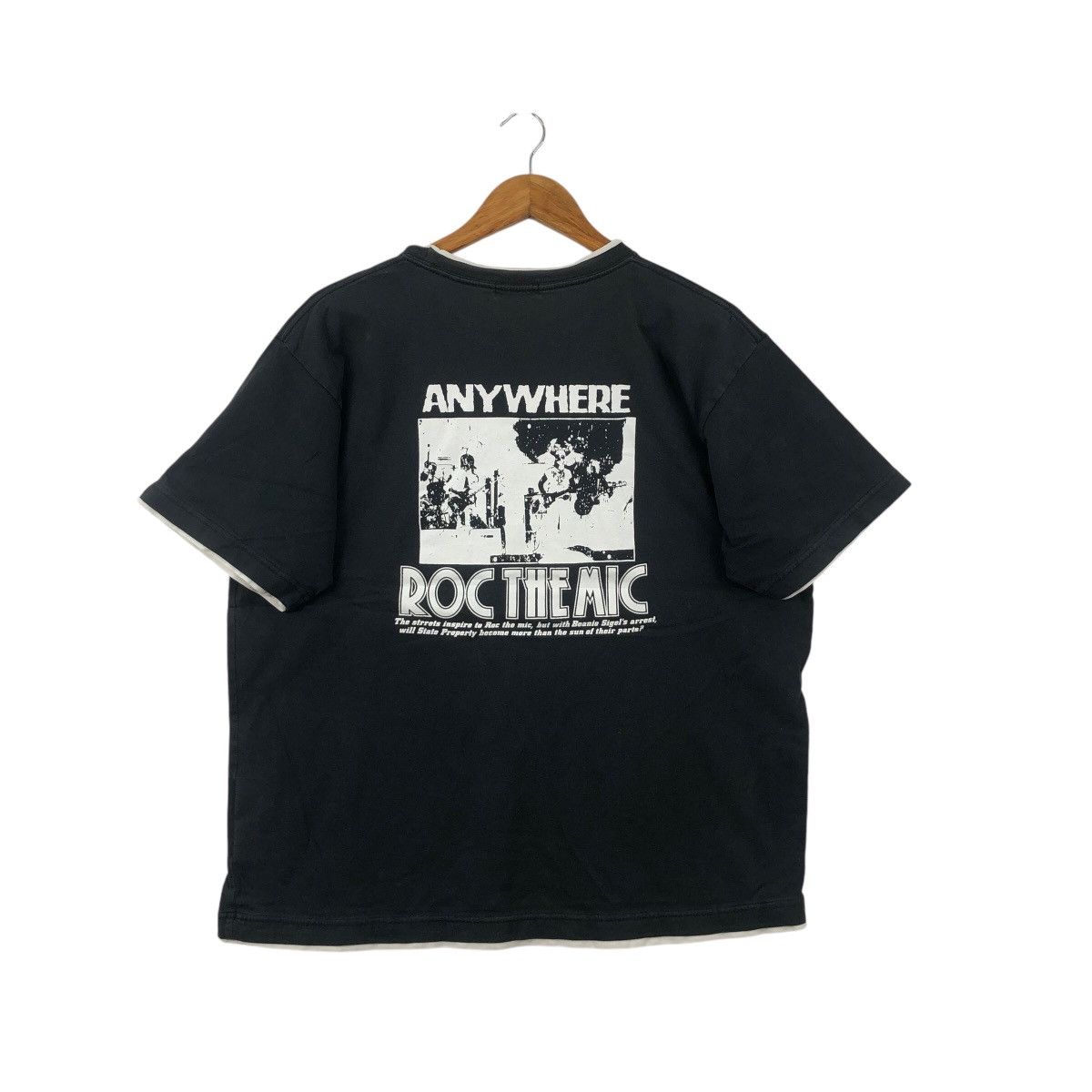 Rap Tees × Vintage 00s Roc The Mic Beanie Sigel x Freeway Tee Shirt Raptees Size US L / EU 52-54 / 3 - 3 Thumbnail