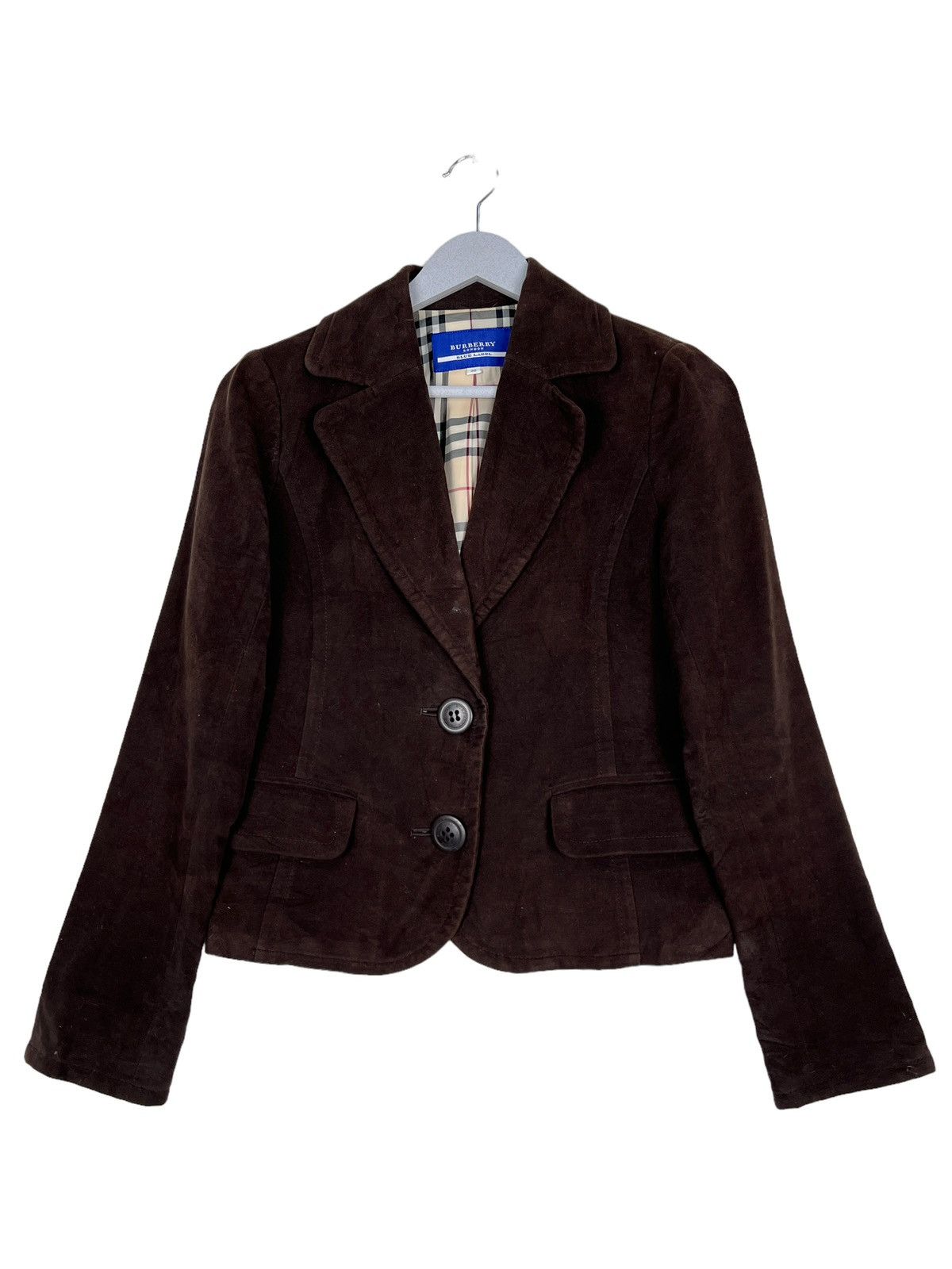 Burberry 🔥 BURBERRY MOLESKIN NOVA CHECK JACKET Size XS / US 0-2 / IT 36-38 - 2 Thumbnail