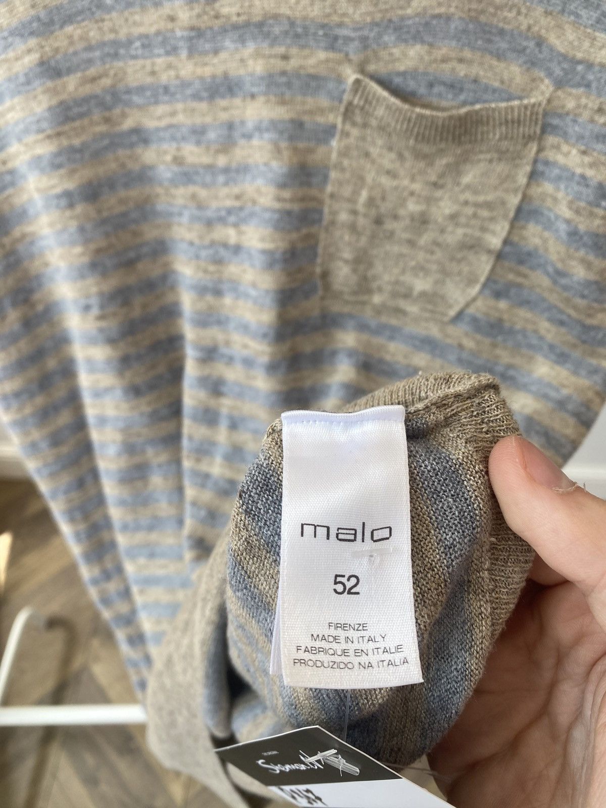 Malo Vintage Malo Linen viscose and cotton crewneck tee Size US L / EU 52-54 / 3 - 7 Thumbnail