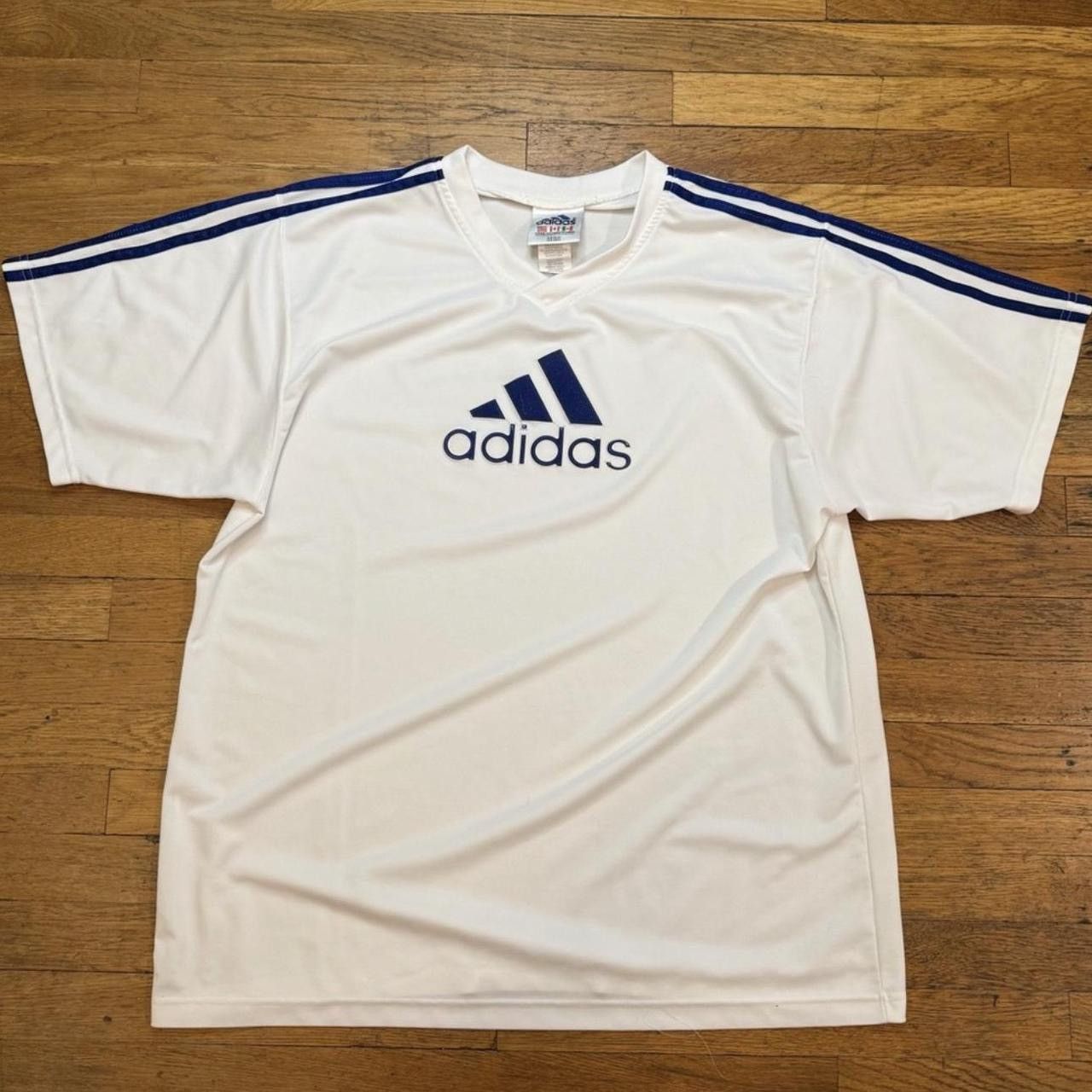 Adidas Vintage 90s Adidas Soccer Jersey Size US XXL / EU 58 / 5 - 1 Thumbnail