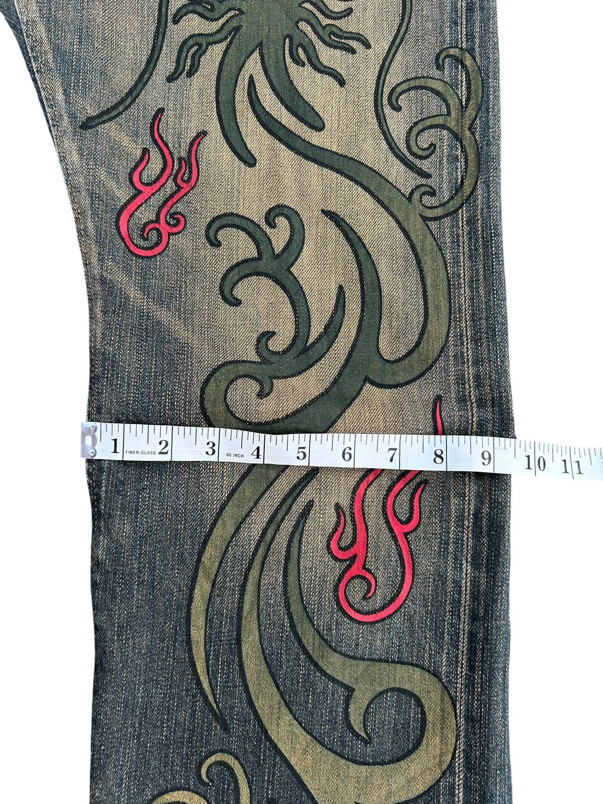 Kapital VINTAGE EDWIN 505 SELVEDGE RUSTY DISTRESSED DENIM JEANS Size US 32 / EU 48 - 15 Thumbnail