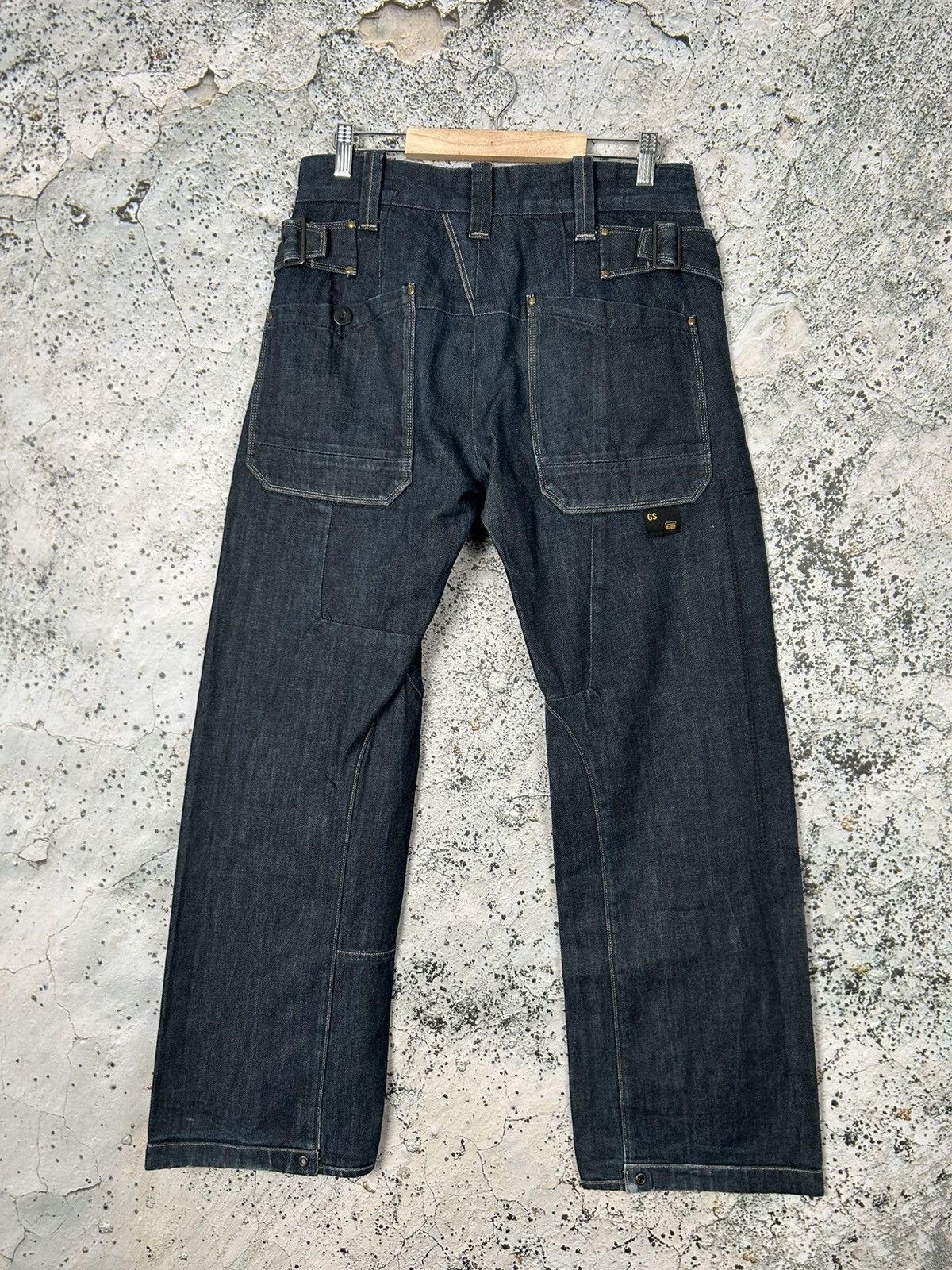 G-Star G-Star Raw Navy Baggy Denim Baggy Rap Hype Skateboarding Size US 30 / EU 46 - 2 Thumbnail