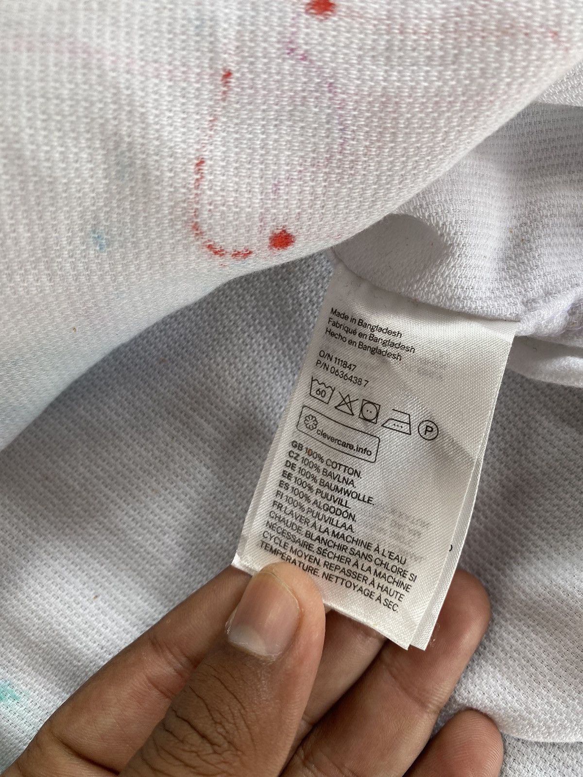 Japanese Brand H&M Button Up Shaw Collar Painted Design Size US L / EU 52-54 / 3 - 9 Thumbnail