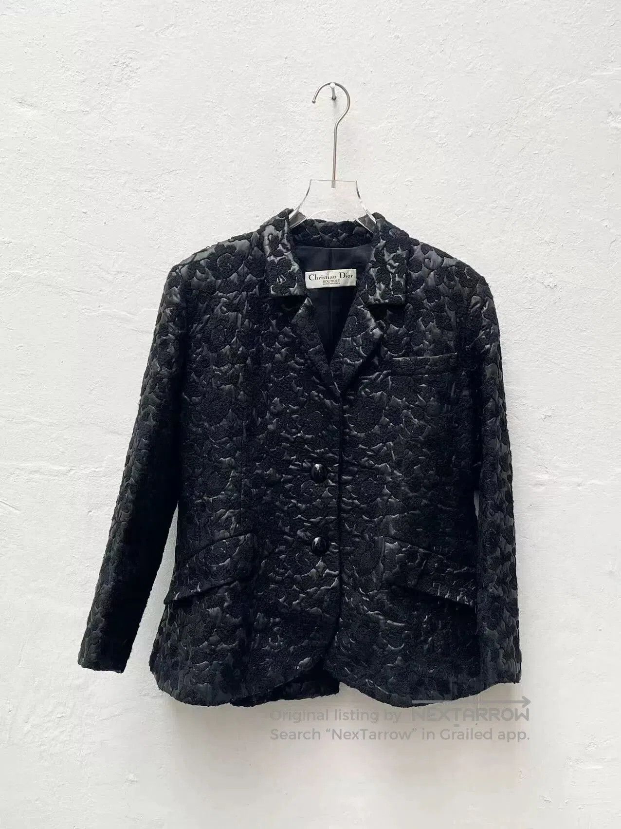 Dior Vintage Christian Dior Floral Embroidered Jacket. Size M / US 6-8 / IT 42-44 - 1 Thumbnail