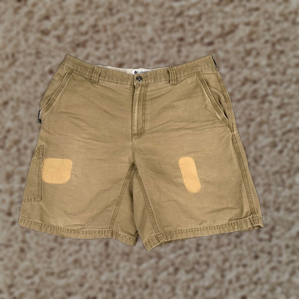 Vintage VINTAGE Columbia Shorts Mens 36 Beige Cargo Carpenter Cotton Patches 36x9 Size US 36 / EU 52 - 1 Thumbnail