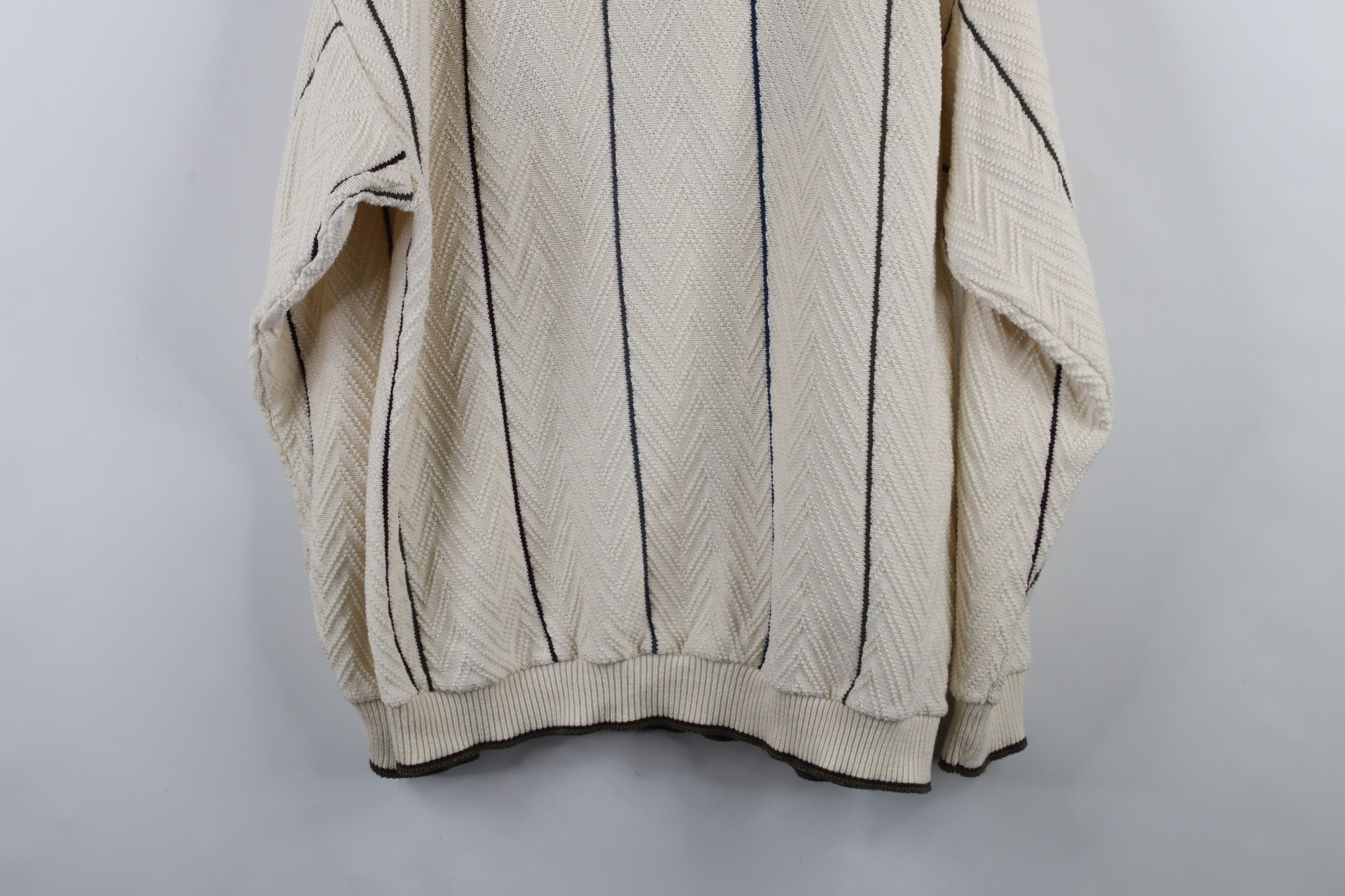 Vintage Vintage 90s Streetwear Knit Striped Golf Bag Sweater USA Size US M / EU 48-50 / 2 - 12 Thumbnail