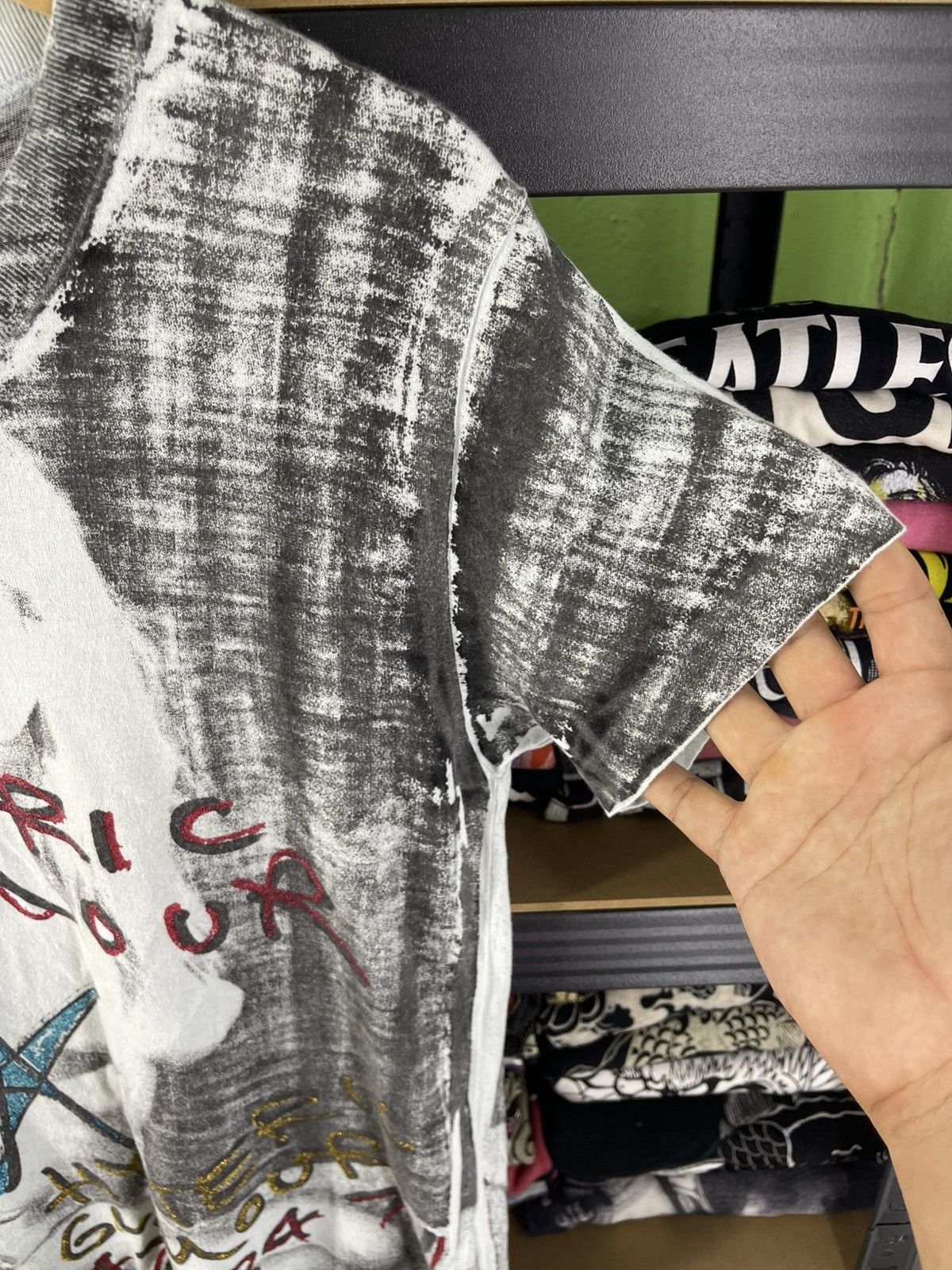 Hysteric Glamour Thrashed Vintage 90's Hysteric Glamour AOP Photoprint Tee Size ONE SIZE - 7 Thumbnail