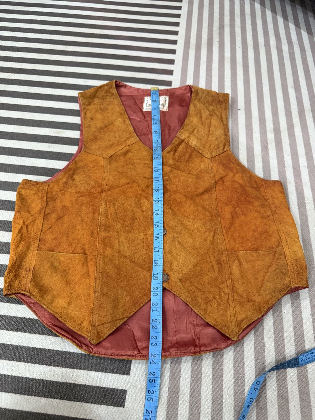 Genuine Leather 🔥🔥🔥ARCHIVE VTG STEER SUEDE LEATHER VEST Size US M / EU 48-50 / 2 - 18 Thumbnail