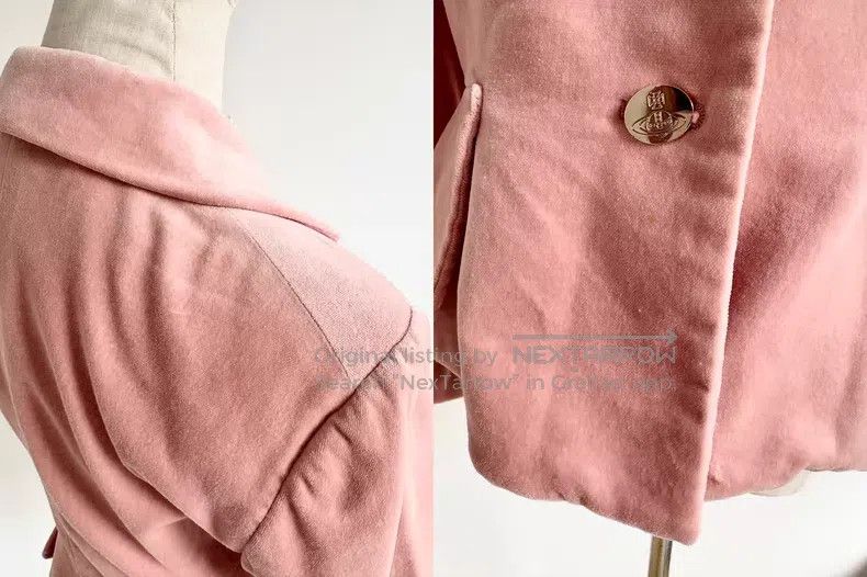 Vivienne Westwood Vivienne Westwood Pink Velvet Jacket Size L / US 10 / IT 46 - 9 Thumbnail