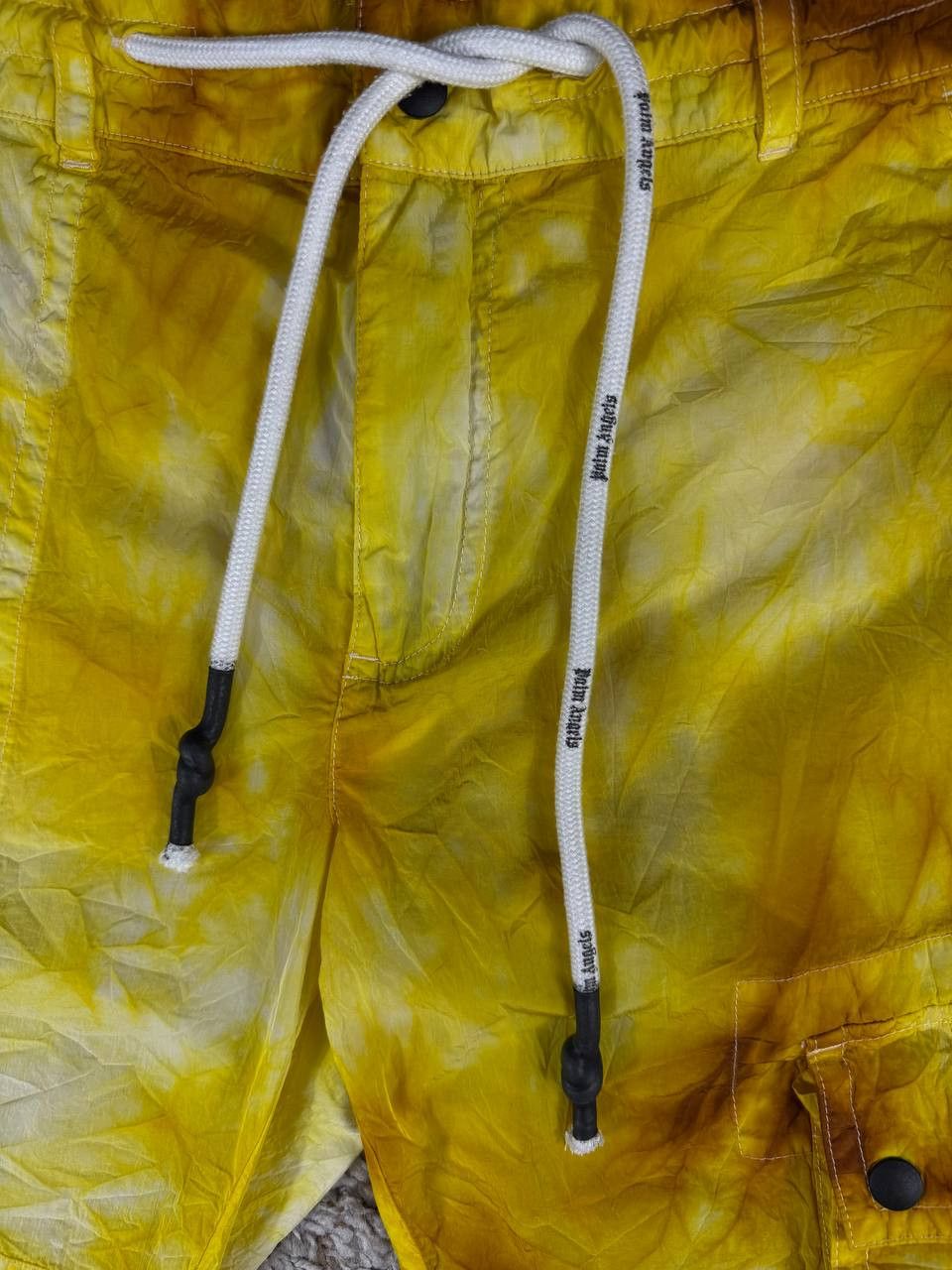 Palm Angels Palm Angels Tie-Dye Shell Cargo Pants Yellow Size US 30 / EU 46 - 4 Thumbnail