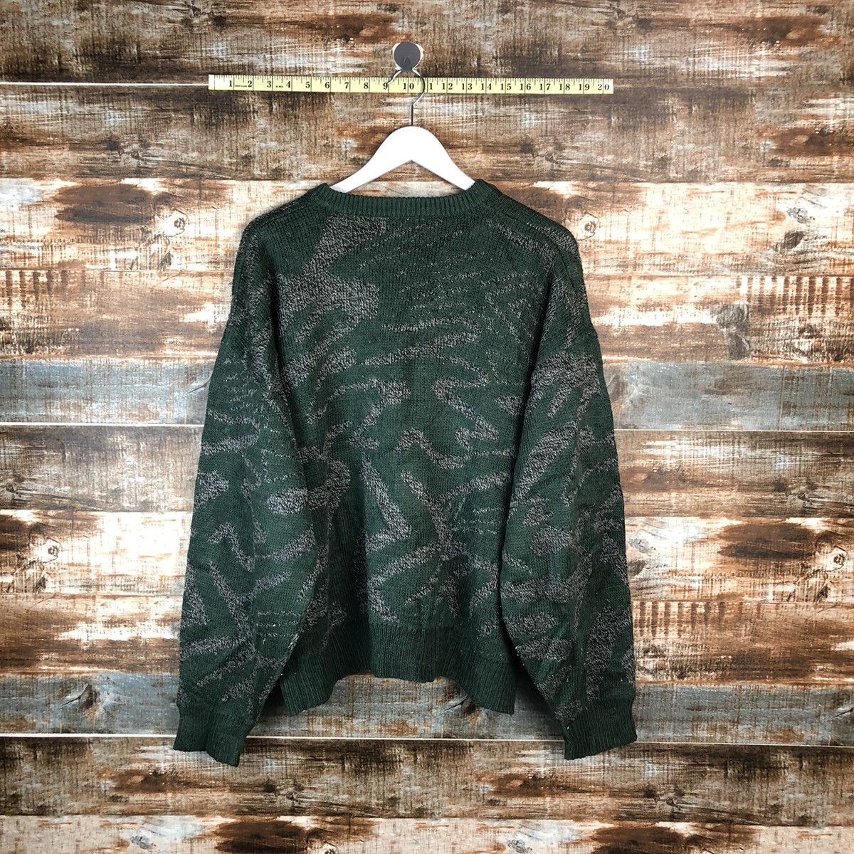Homespun Knitwear Villa St made in japan vintage Green Knitwear #A2041 Size US XL / EU 56 / 4 - 12 Thumbnail