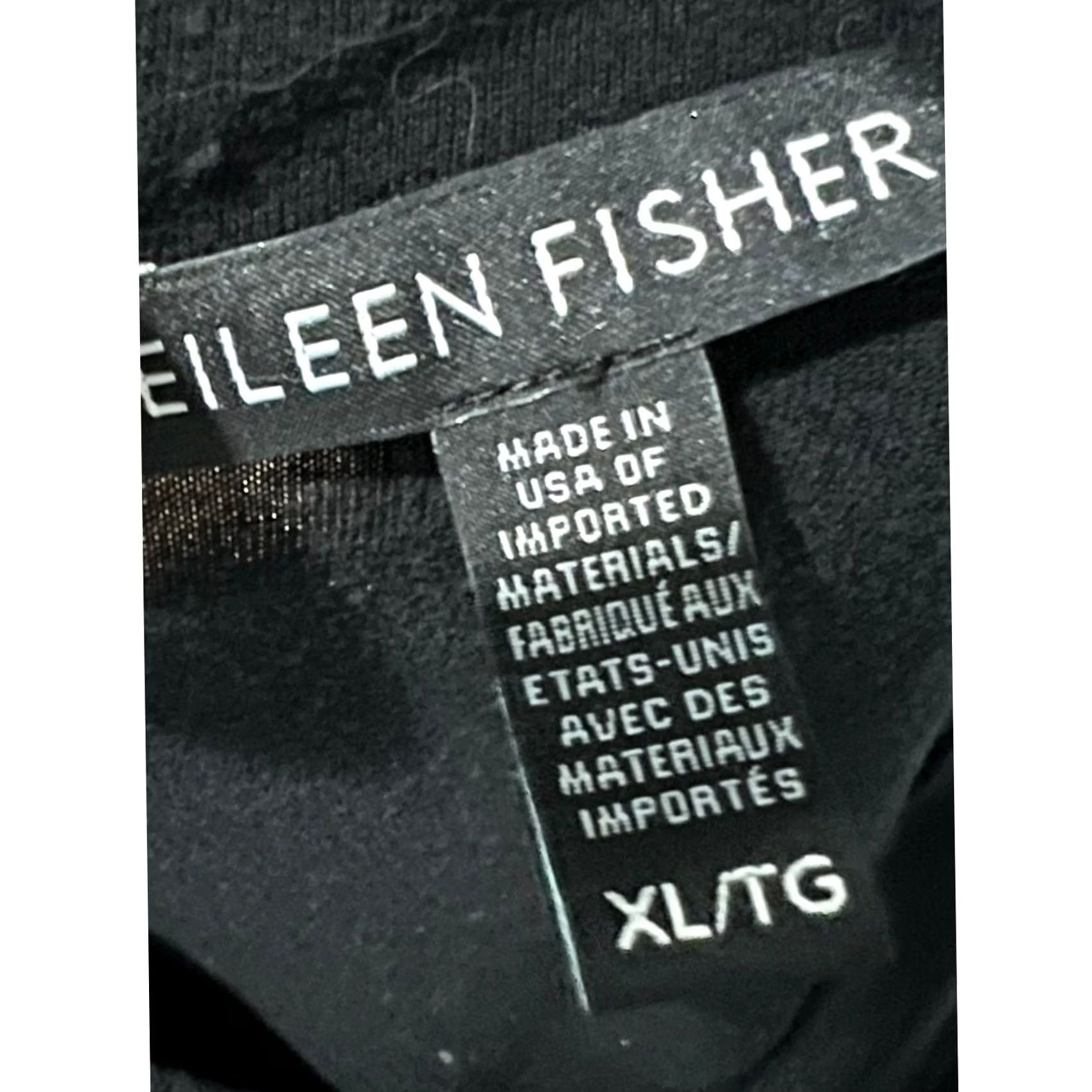 Eileen Fisher Eileen Fisher Black Dress Sleeveless Mock Neck XL Shirt Dress Women Dress Length Knee Length Black 100% Cotton Solid Comfortable Minimalist Size XL / US 12-14 / IT 48-50 - 7 Thumbnail