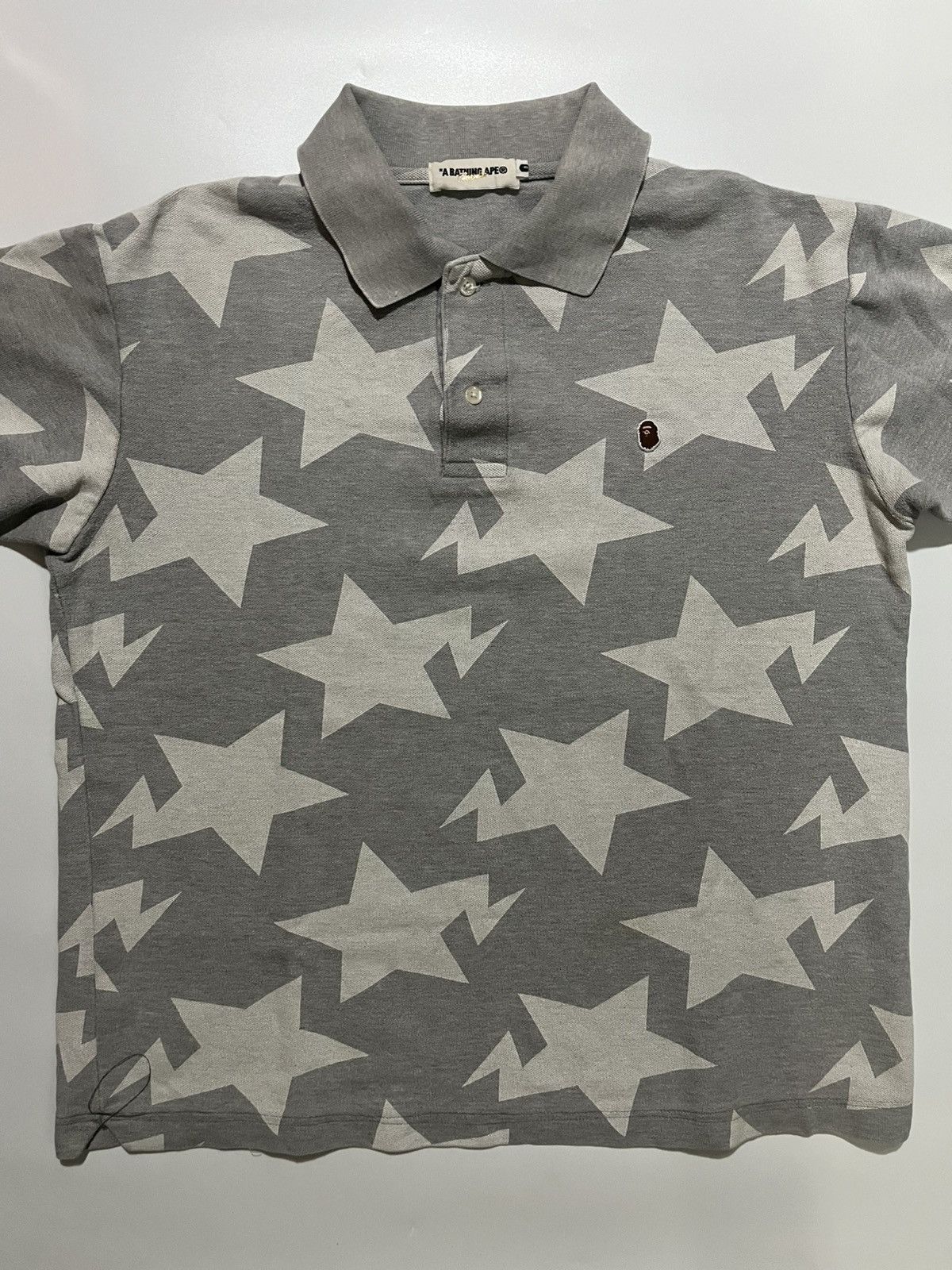 Bape Vintage A Bathing Ape BAPE Polo Rugby Shirt made in Japan