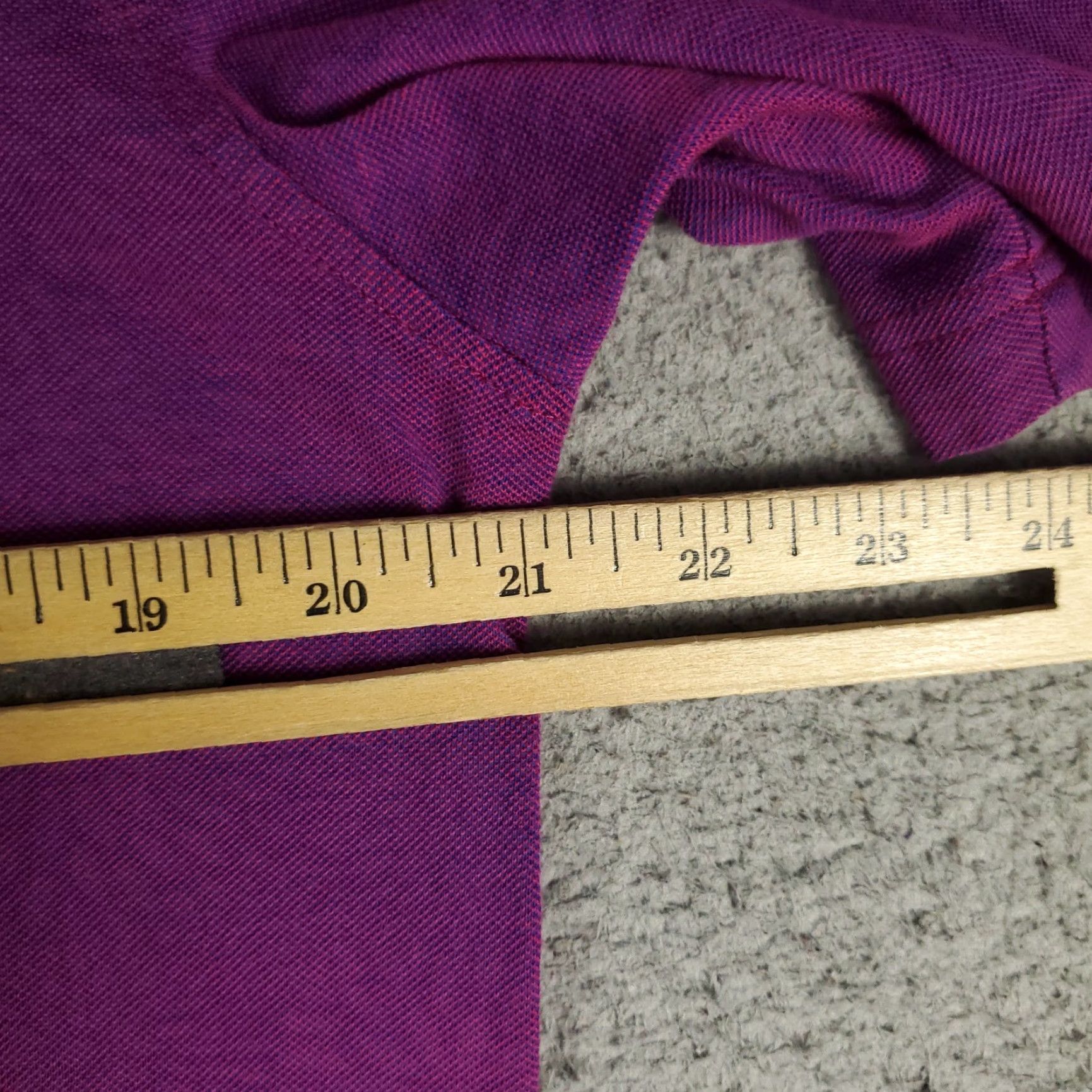 BUGATCHI BUGATCHI Polo Shirt Mens Size S Purple Cotton Solid Button Logo Size US S / EU 44-46 / 1 - 6 Thumbnail
