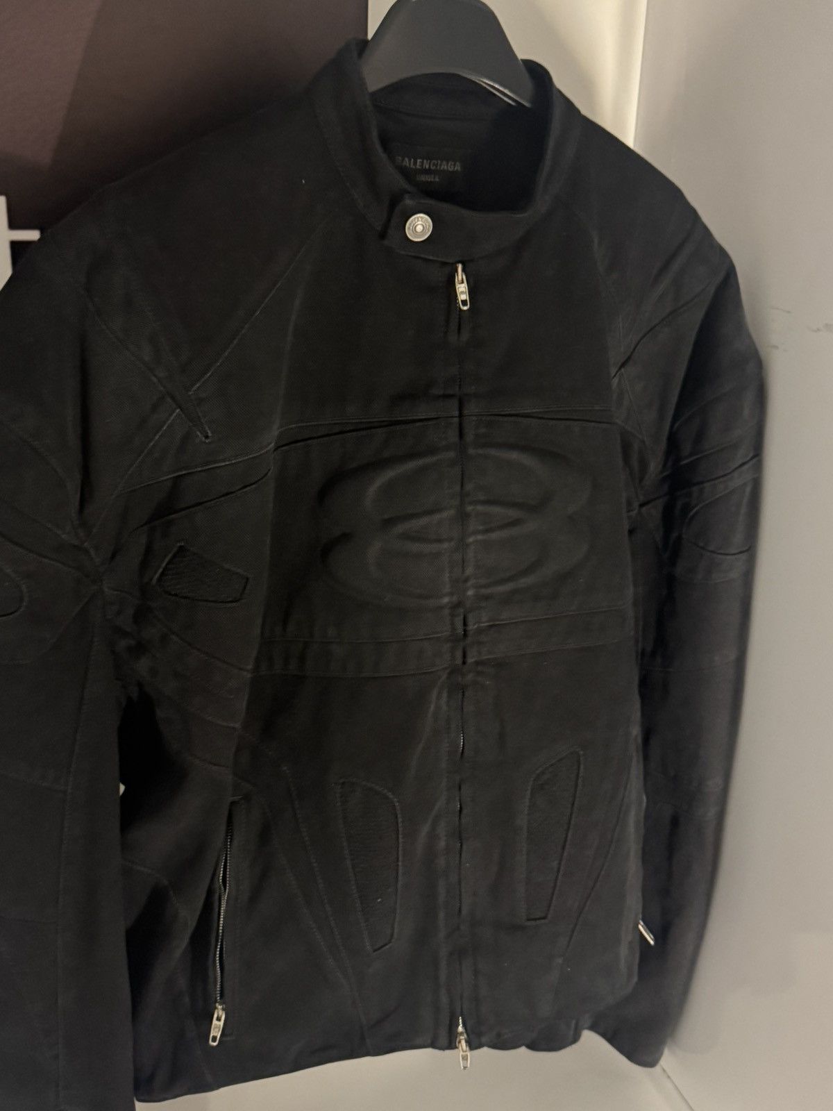 Balenciaga ⛔️ Balenciaga Racer Moto denim jacket 1 Size US M / EU 48-50 / 2 - 2 Thumbnail