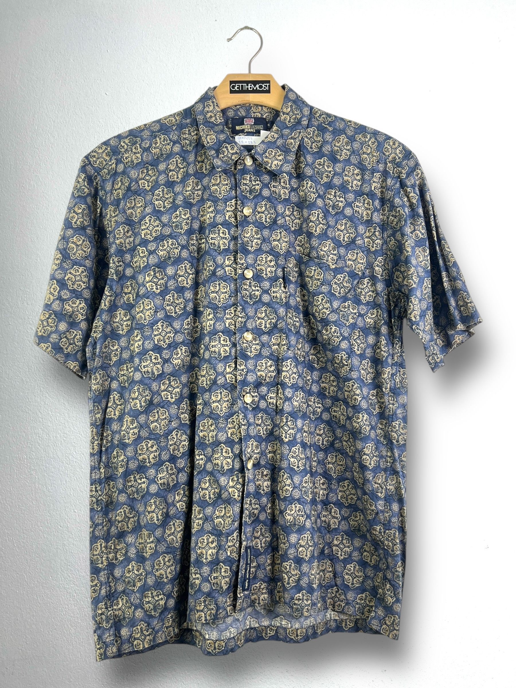 Michiko Koshino London Michiko London Jeans Printed Shirt (M) GTMP025 Size US M / EU 48-50 / 2 - 1 Thumbnail