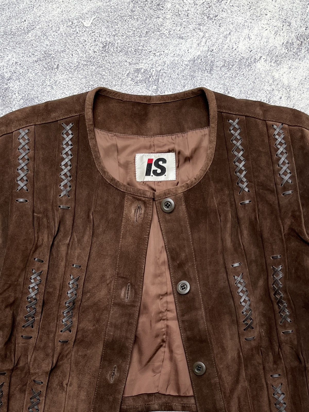 Issey Miyake 1980’s Issey Miyake Sport Stitched Leather Jacket Size US M / EU 48-50 / 2 - 2 Thumbnail