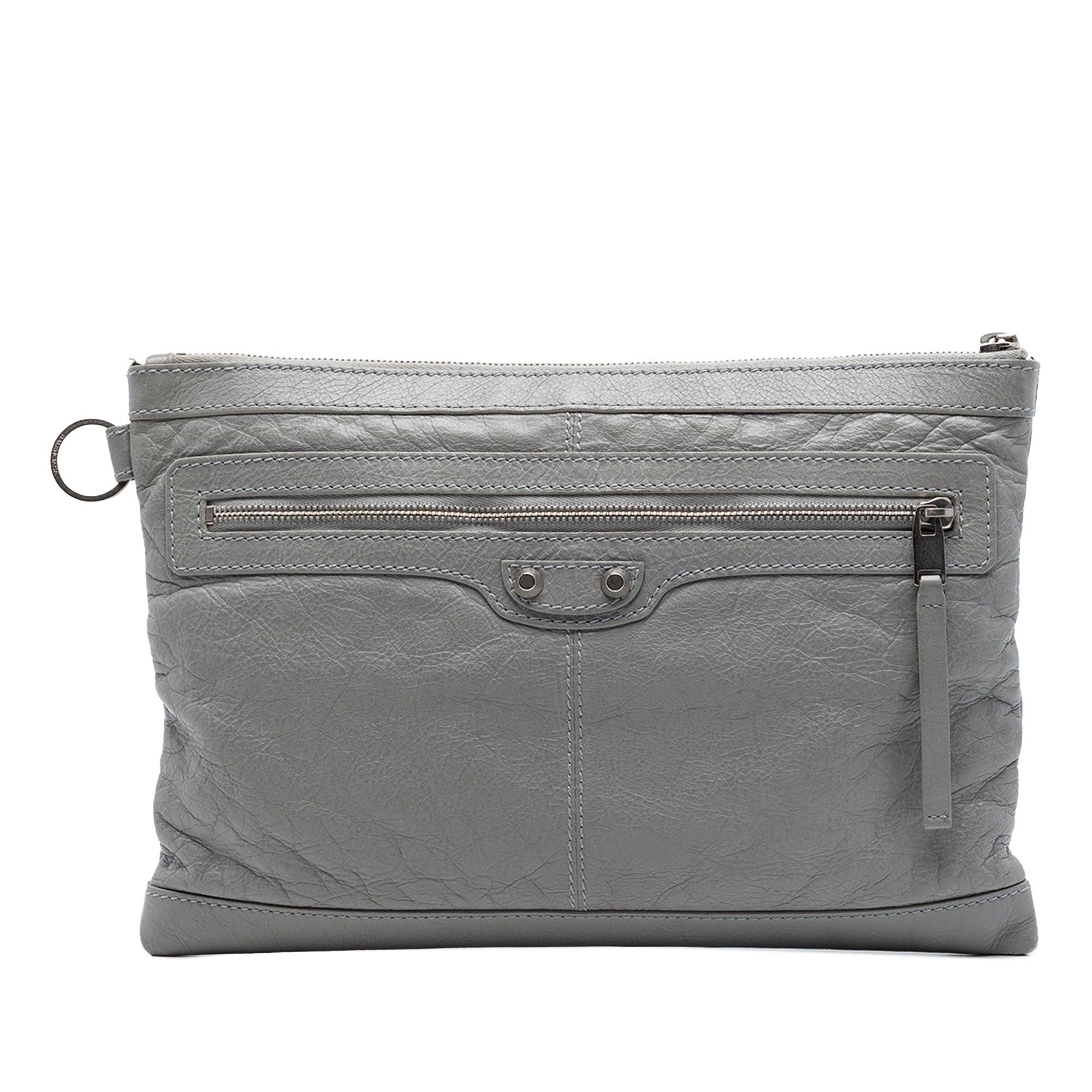 Balenciaga Lambskin Motocross Classic Clip M Clutch Size ONE SIZE - 1 Thumbnail