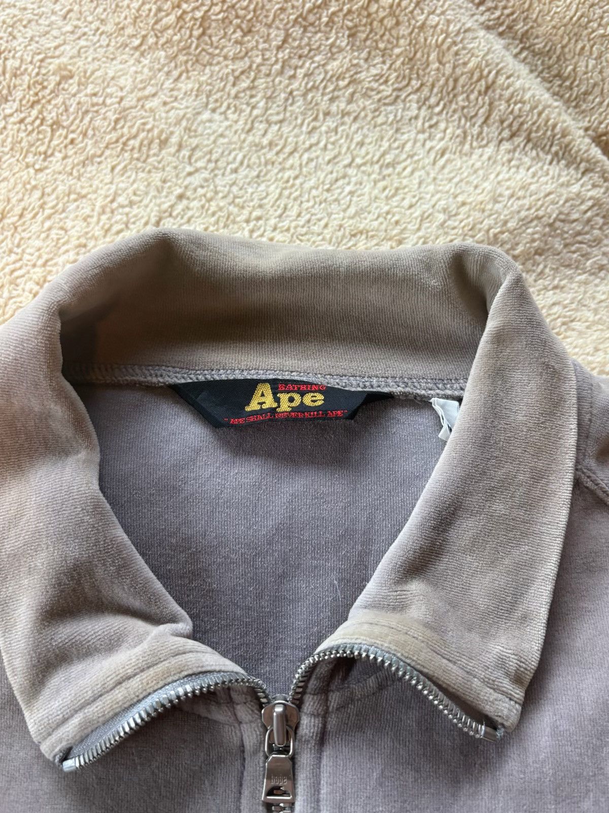 Bape Vintage BAPE Velour Full-Zip Track Jack Size US M / EU 48-50 / 2 - 3 Thumbnail
