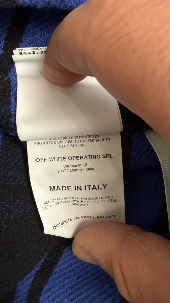 Off-White Off White Flannel Shirt Size US XS / EU 42 / 0 - 12 Thumbnail