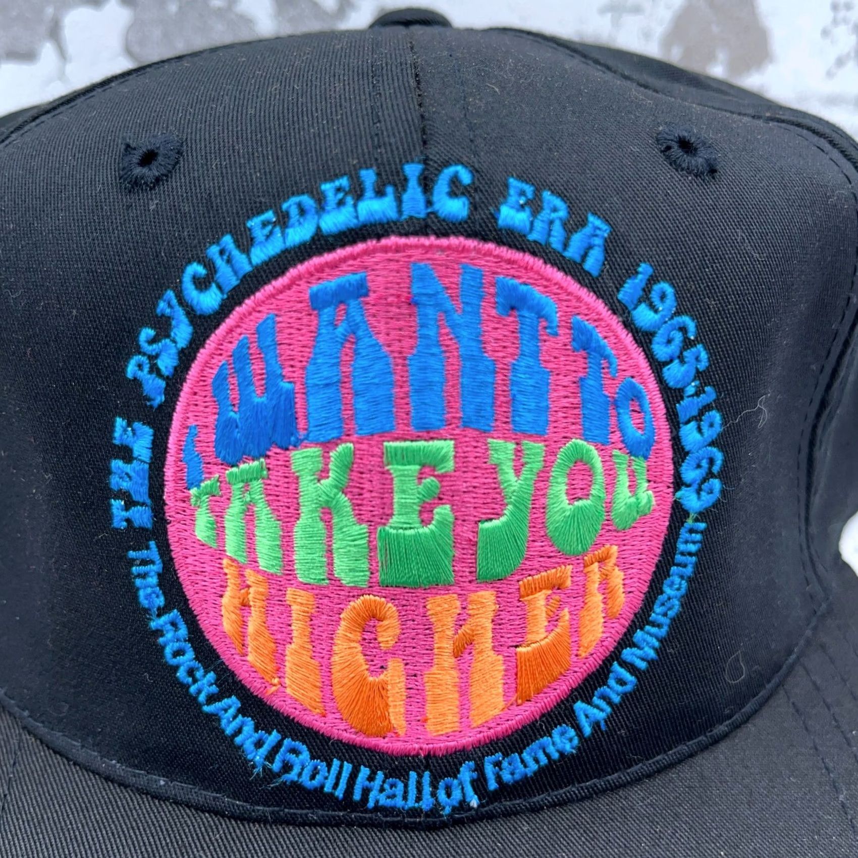 Vintage VINTAGE Rock And Roll Hall of Fame Hat Cap Snapback 90s Mens Black Size ONE SIZE - 2 Thumbnail